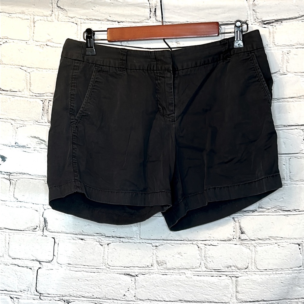 J. Crew Navy Blue Flat Front Shorts Size 6 Excellent Condition
